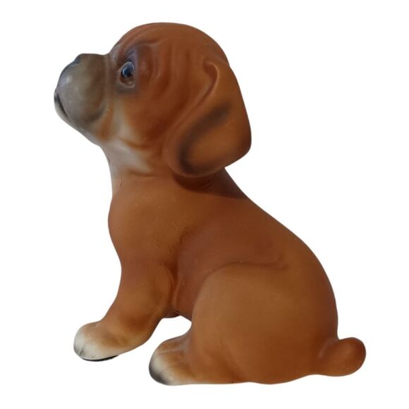 Vintage Boxer Dog Puppy Figure Harvey Knox Global Art Porcelain J21B83 1980s.  N - Picture 9 of 16